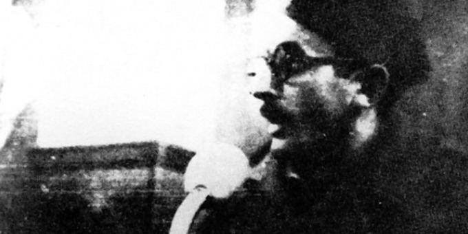 Владо Малески како првиот репортер на Радио Скопје