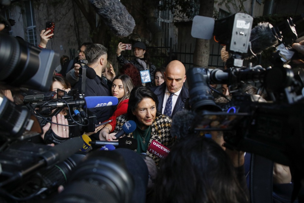 Parliamentary elections in Georgia, EPA-EFE/DAVID MDZINARISHVILI