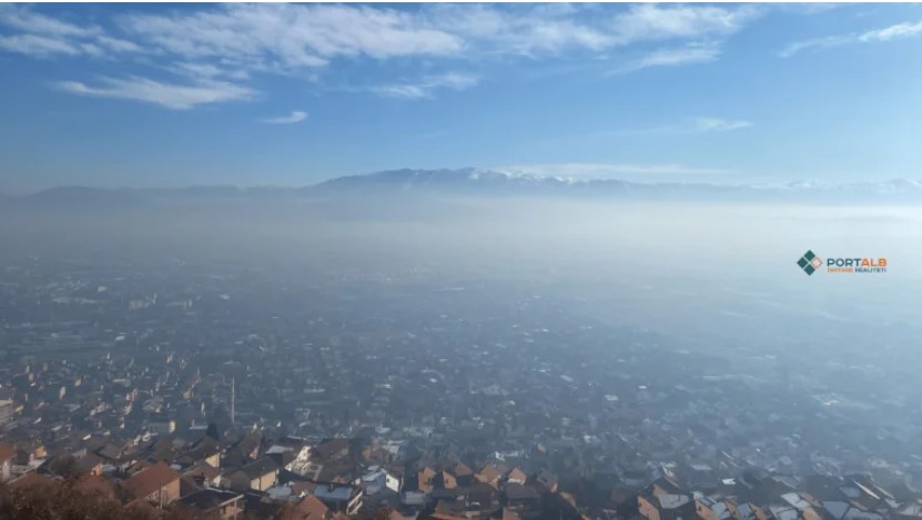 Загадениот воздух во Тетово. Фото: Фисник Џелили/Порталб.мк