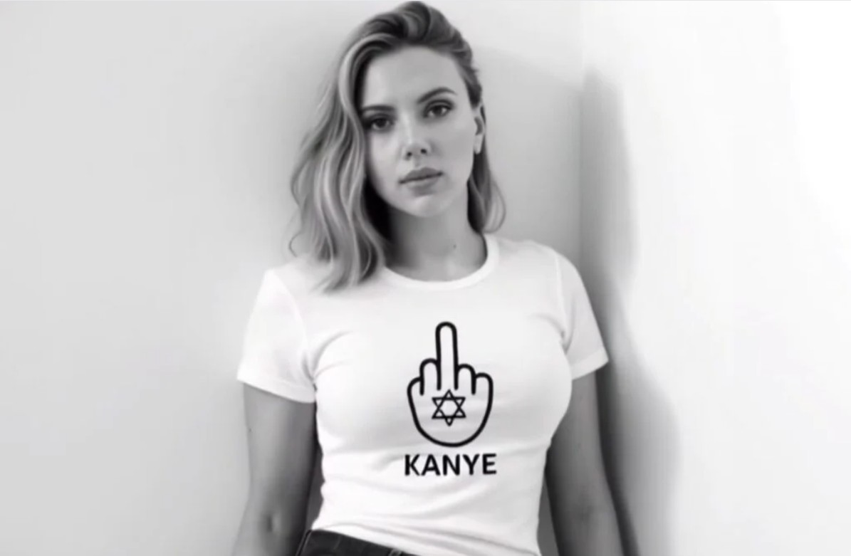 Слика на актерката Скарлет Јохансон создадена со вештачка интелигенција.