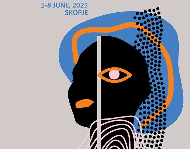 Фрагмент од постерот на ОФФЕСТ 2025, Дизајн на Зоран Кардула