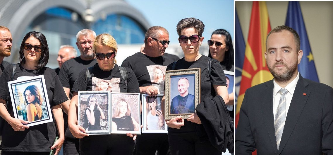 Фотографија од протестот „Марш за ангелите“: Ванчо Џамбаски Фотографија од Тошковски: Влада на РСМ