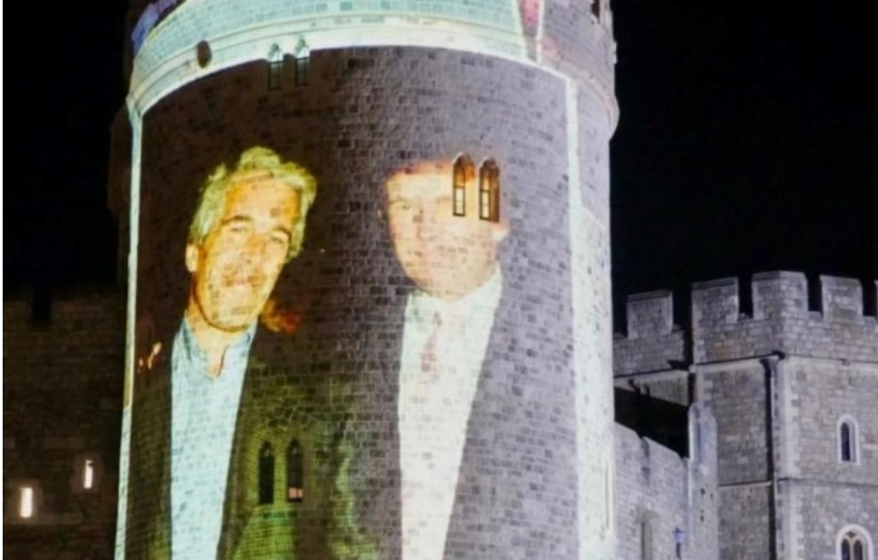 Трамп пречекан со проекции од него и Епштајн на Виндзор