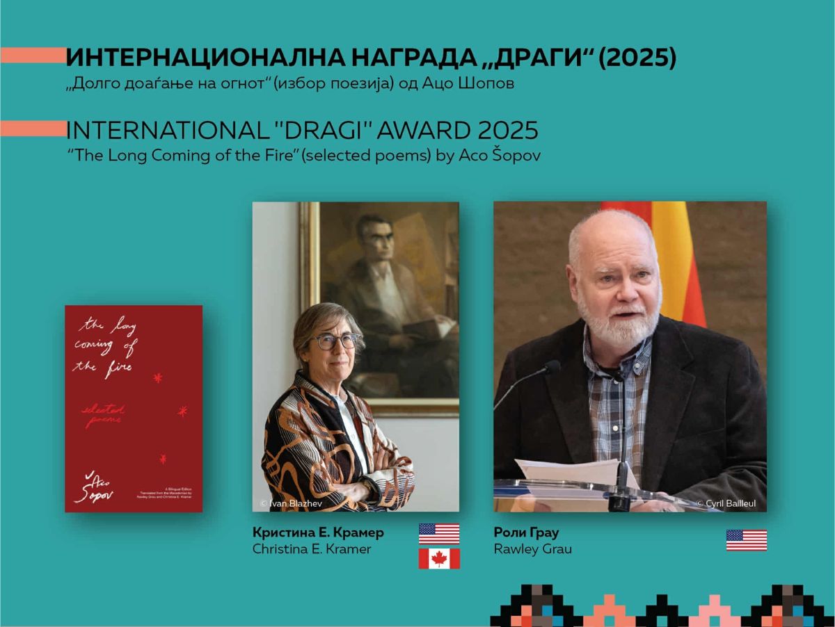 Наградата „Драги“ 2025 за Кристина Е. Крамер и Роли Грау