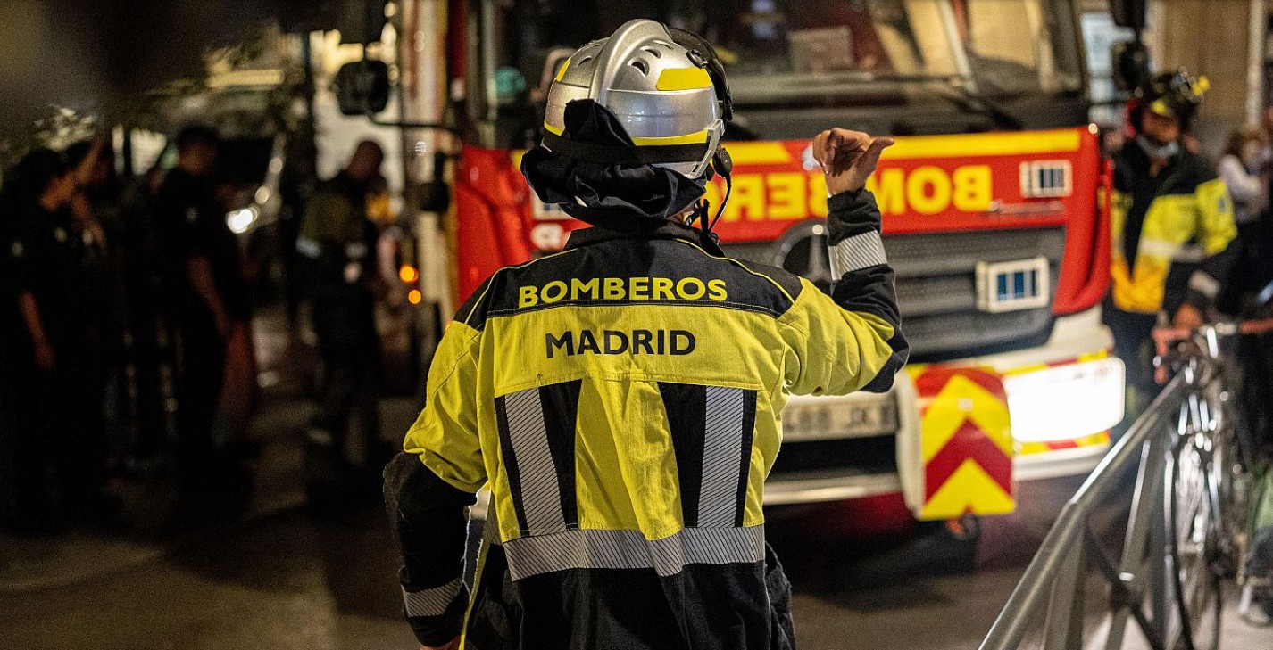 Се урна зграда во центарот на Мадрид