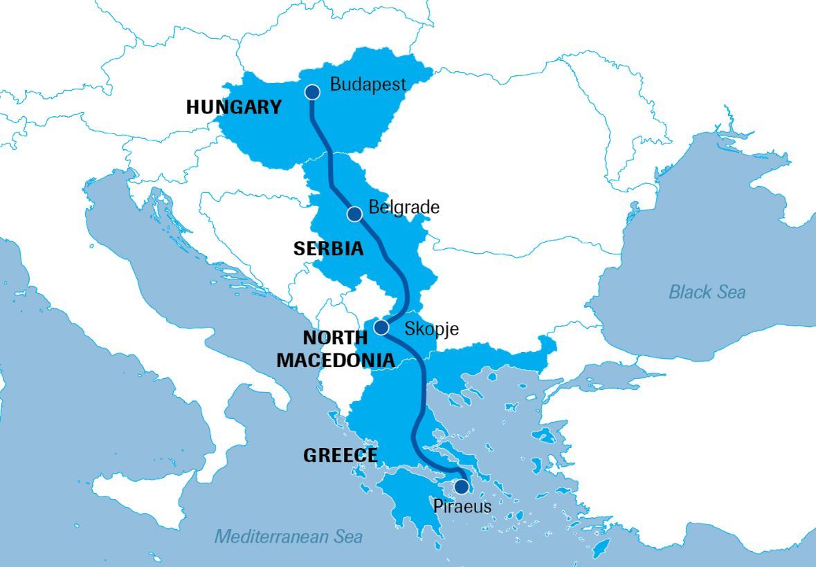Кина и транспортните коридори низ Балканот