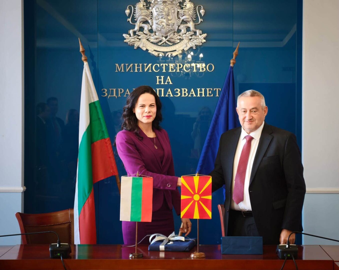 Министри за здравство на Бугарија и на Македонија